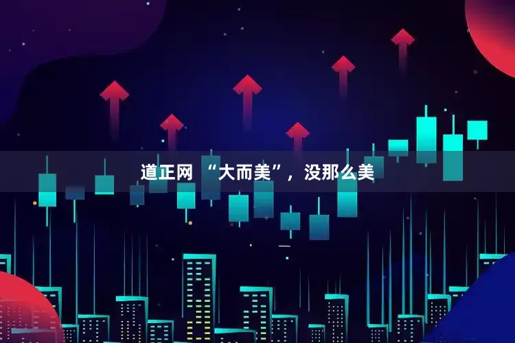 道正网  “大而美”，没那么美
